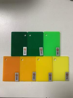 खरीदें वाणिज्यिक और घरेलू DIY परियोजनाओं के लिए 22 मिमी आसान-से-प्रसंस्करण टिकाऊ रंग कास्ट एक्रिलिक शीट online manufacture