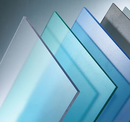 खरीदें ब्रांड डिस्प्ले पृष्ठभूमि के लिए 18 मिमी प्रिंट-फ्रेंडली ब्लू फ्रॉस्टेड एक्रिलिक शीट online manufacture