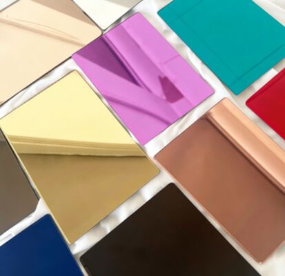 खरीदें 2 मिमी - 6 मिमी मिरर ऐक्रेलिक शीट लचीली सेल्फ-एडहेसिव वॉल डेकोरेशन के लिए online manufacture