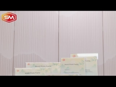 लकड़ी के आधार के साथ एक्रिलिक फोटो फ्रेम श्रृंखला