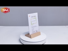 T आकार का एक्रिलिक साइन धारक