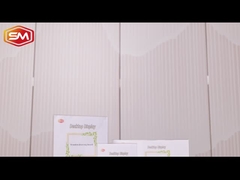 दो खांचे के साथ टी आकार एक्रिलिक लकड़ी साइन धारक