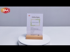 दो ग्रूव के साथ टी आकार एक्रिलिक साइन धारक