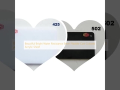 सुंदर उज्ज्वल जल प्रतिरोधी 8 मिमी लचीला कास्ट रंगीन एक्रिलिक शीट