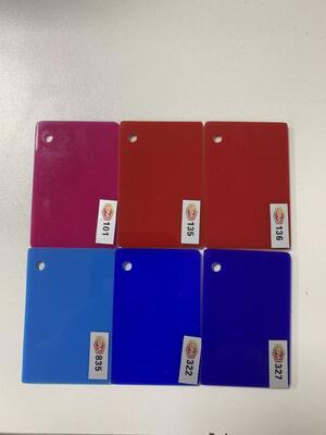 उद्योग और सजावट के लिए जीवंत रंगों और स्थिर प्रदर्शन में एसएम प्रीमियम कास्ट एक्रिलिक शीट