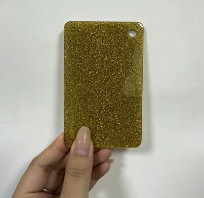पीला चमकती चमकती 3 मिमी एक्रिलिक शीट पैनल बोर्ड